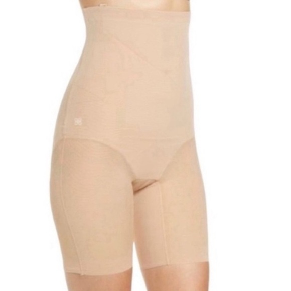 NWT Honeylove Super Power Shorts Size 1X Sand Tan - Picture 7 of 8